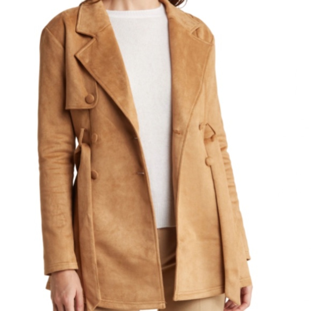 Love Tree Stretch Trench Coat